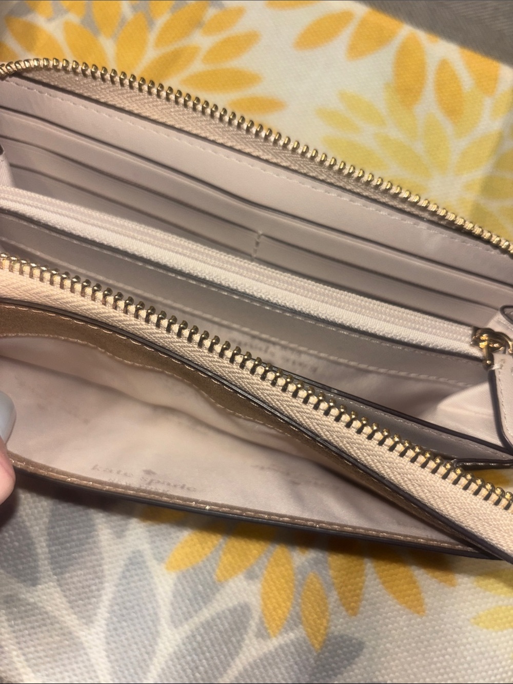 kate spade Glitter Zip-Around Wallet in Rose Gold Sparkle - Picture 5 of 5